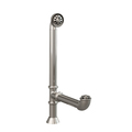 Cambridge Plumbing Modern Lift & Turn Tub Drain with Overflow Assembly-Brushed Nickel CAM1900LTB-BN